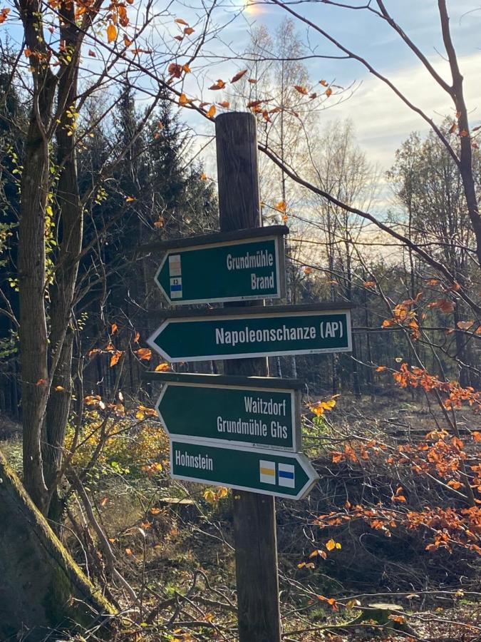 Am Fusse Zur Napoleonschanze Hohnstein Zewnętrze zdjęcie